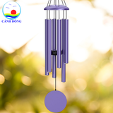 Chuông gió nhạc thiền Cảnh Đông – 6 thanh kim loại lớn – Treo ban công, sân vườn
