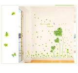 Decal dán tường cỏ trái tim xanh trang trí phòng xanh mát sang trọng