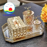 Khay tráng gương luxury, khay trà cao cấp , khay úp ly cốc , hộp khăn giấy trang trí khách sạn, nhà hàng, phòng khách sang trọng