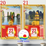 Lịch treo tường 2024 gỗ tráng gương hiện đại in UV 3D - thiết kế size và in ảnh theo yêu cầu làm quà tặng ý nghĩa