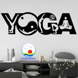 Decal dán tường chữ yoga sinh động ý nghĩa