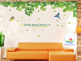 Decal dán tường combo phong cảnh thiên nhiên