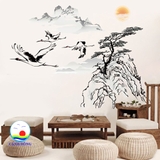 Decal dán tường nội thất Á ĐÔNG SANG TRỌNG - PHONG CẢNH HÙNG VĨ