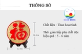 Vật phẩm phong thủy than hoạt tính CHỮ PHÚC sang trọng