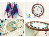 DREAMCATCHER LƯỚI GIẤC MƠ - BÙA NGỦ NGON MÀU TÍM XANH