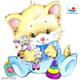 Decal dán tường mèo dễ thương size lớn dán kính, gỗ - in theo size yêu cầu trên nhiều chất liệu - sẵn keo dán dễ
