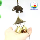 Chuông gió phong thủy đôi voi chiêu tài vượng khí