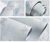 Giấy dán tường Hàn Quốc gấu xinh cute cuộn dài 5m rộng 0,53m