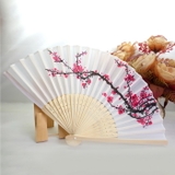 Quạt giấy Nhật Bản hoa đào đẹp sang trọng thanh tao