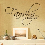 Decal dán tường chữ FAMILY IS FOREVER ý nghĩa gia đình hạnh phúc