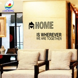 Giấy dán tường chữ thông điệp gia đình ý nghĩa HOME - IS WHEREVER WE ARE TOGETHER