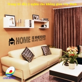 Giấy dán tường chữ thông điệp gia đình ý nghĩa HOME - IS WHEREVER WE ARE TOGETHER