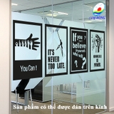 Giấy Dán Tường Chữ Truyền Động Lực Kiểu Dáng Khung Tranh Sang Trọng Và Đầy Nghệ Thuật
