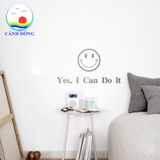 Giấy dán tường chữ truyền động lực YES. I CAN DO IT