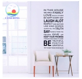 Giấy dán tường chữ WE ARE A FAMILY TRUYỀN ĐỘNG LỰC Ý NGHĨA