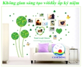 Giấy dán tường CỎ BỐN LÁ trang trí phòng XANH MÁT - SANG TRỌNG