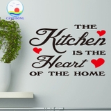 Giấy dán tường hạnh phúc THE KITCHEN IS THE HEART OF THE HOME