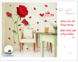 Giấy dán tường hoa hồng sang trọng ROMANTIC