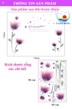 Giấy dán tường lãng mạn hoa tím sang trọng