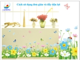 Giấy Dán Tường Phong Cảnh Thiên Nhiên Nở Rộ Đầy Sắc Màu