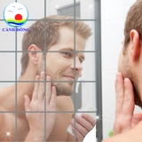 Gương dán tường trang trí không gian phòng sang trọng gồm 4 miếng
