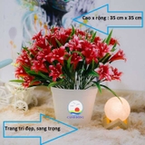 Chậu hoa lily nhựa cao cấp trang trí nội thất đẹp