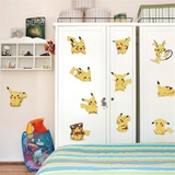 Decal dán tường phòng ngủ trẻ em pikachu combo 11 kiểu size lớn dễ thương