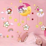 Decla dán tường cho bé thỏ ngọc yêu trăng