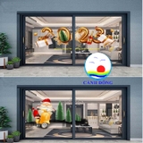 Decal trang trí giáng sinh noel năm mới 2023 dán tường, kính, gỗ, mọi mặt phẳng in size theo yêu cầu