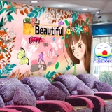 Giấy dán tường cô gái BEAUTIFUL GIRL style họa tiết đẹp mắt