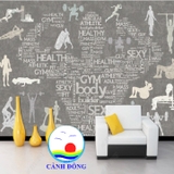 Tranh Dán Tường Gym, Healthy Hiện Đại, Sang Trọng