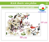 Decal dán tường tết Tranh Thủy Mặc - Combo trang trí Á Đông sang trọng
