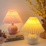 Đèn ngủ để bàn gốm sứ Cảnh Đông -Decor phòng ngủ phong cách Bắc Âu ấm áp cổ điển