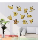 Decal dán tường phòng ngủ trẻ em pikachu combo 11 kiểu size lớn dễ thương