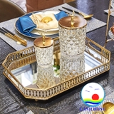Khay tráng gương luxury, khay trà cao cấp , khay úp ly cốc , hộp khăn giấy trang trí khách sạn, nhà hàng, phòng khách sang trọng