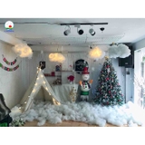 Bông gòn 7D nhân tạo nhồi gấu bông, trang trí giáng sinh noel , giả mây, làm đèn mây trang trí