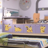 Decal dán tường phòng ngủ trẻ em pikachu combo 11 kiểu size lớn dễ thương