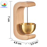 Chuông cửa bình an may mắn, chuông chống trộm , chuông gắn cửa, chuông gió gỗ