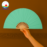 Quạt vải trơn 2 mặt Cảnh Đông - Quạt sự kiện múa, biểu diễn, quà tặng đám cưới