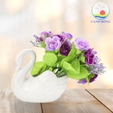 Tượng thiên nga trắng trang trí sang trọng