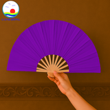 Quạt vải trơn 2 mặt Cảnh Đông - Quạt sự kiện múa, biểu diễn, quà tặng đám cưới