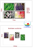 Decal dán tường khung tranh bóng đèn phát sáng