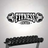 Decal dán kính FITNESS CENTER dán tường phòng gym trung tâm thể thao