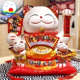 Mèo chiêu tài vẫy tay may mắn đón hỷ lộc lớn 20 cm gốm sứ cao cấp