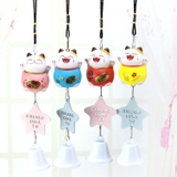 Chuông gió mèo thần tài nhiều màu sắc