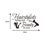 Decal dán tường Hairstylists phong cách