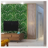 Decal dán tường thảm cỏ hoa cúc trái tim tươi mát trang trí hiện đại