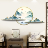 Decal dán tường 3D sơn thủy á đông sang trọng