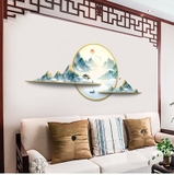 Decal dán tường 3D sơn thủy á đông sang trọng