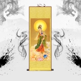 Tranh Phật cuộn lụa trang trí sang trọng